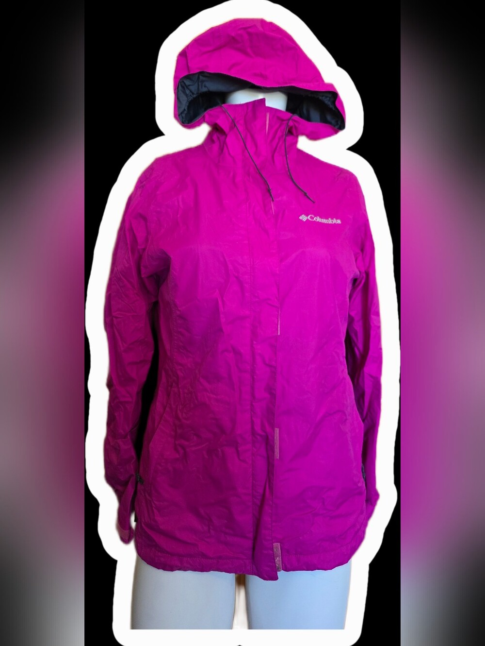 Columbia Women's Magenta Waterproof Hooded Jacket
